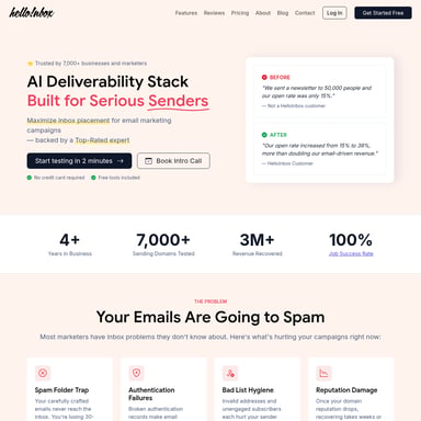 Hello Inbox - Sales & Marketing AI Tool Screenshot