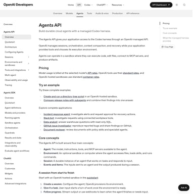 OpenAI Agents API - Code & IT AI Tool Screenshot
