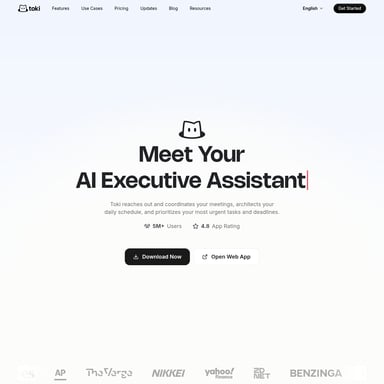 Toki Coordination - Assistant de Réunion AI Tool Screenshot