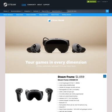 Steam Frame - Gaming AI Tool Screenshot