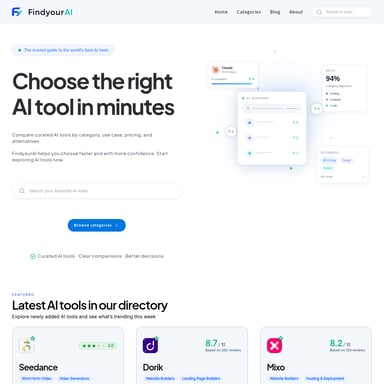 FindyourAI - Productivity AI Tool Screenshot