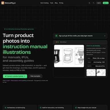 ManualFig - Bildgenerator AI Tool Screenshot