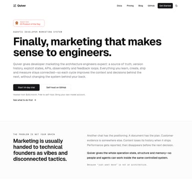 Quiver GTM - Sales & Marketing AI Tool Screenshot