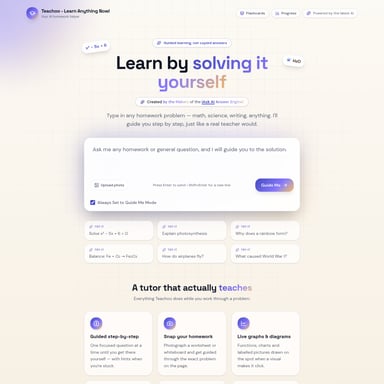 Teachoo - Education AI Tool Screenshot