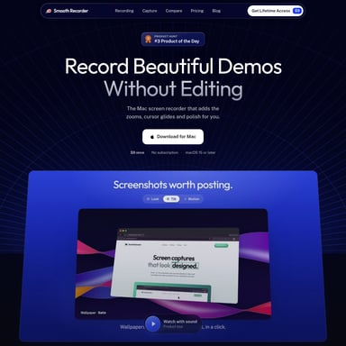 Smooth Recorder - Video AI Tool Screenshot