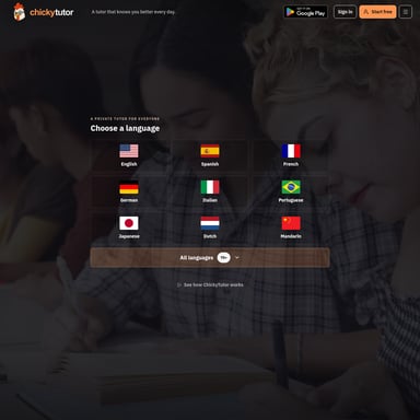 ChickyTutor - 教育 AI Tool Screenshot