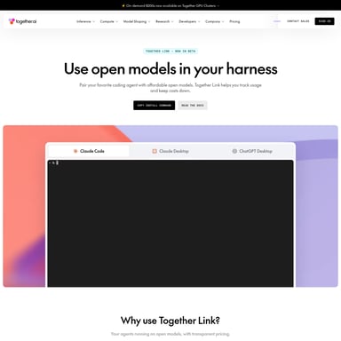 Together Link - Code & IT AI Tool Screenshot