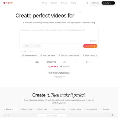ngram 2.0 - Video AI Tool Screenshot