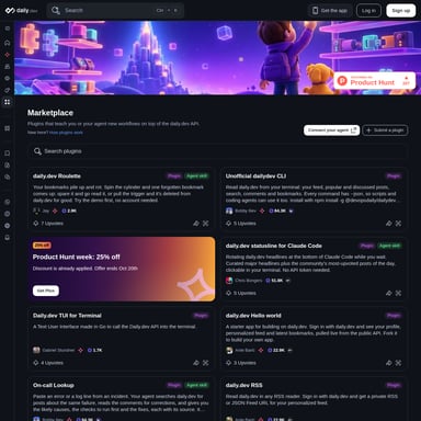 daily.dev for agents - Code und IT AI Tool Screenshot