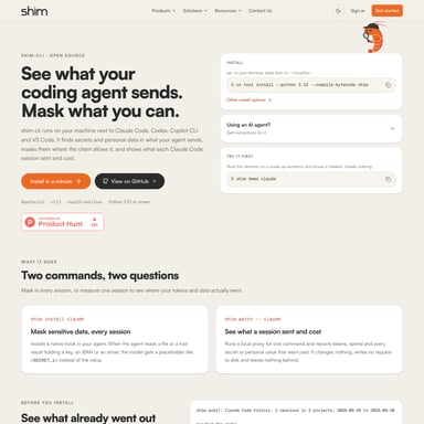 shim-cli - Code & IT AI Tool Screenshot