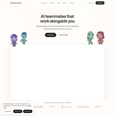 Strawberry 1.0 - 생산성 AI Tool Screenshot