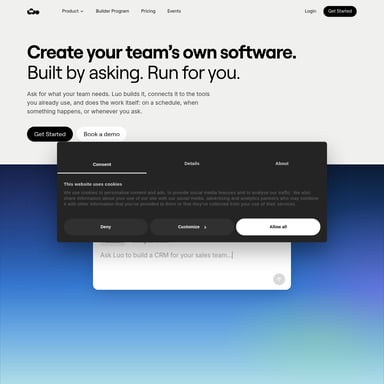 Luo - Организация и Автоматизация AI Tool Screenshot