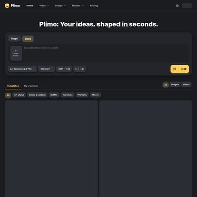 Plimo - 사진 및 이미지 편집 AI Tool Screenshot