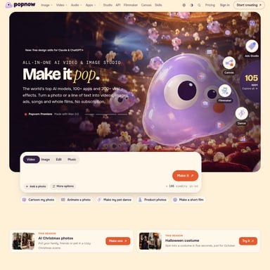 PopNow - Video AI Tool Screenshot