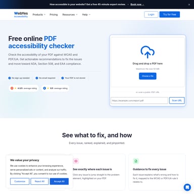 PDF Accessibility Checker by WebYes - Código e IT AI Tool Screenshot