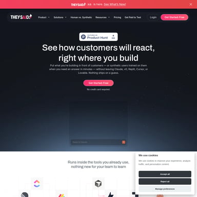 TheySaid 4.0 - Research Assistant AI Tool Screenshot