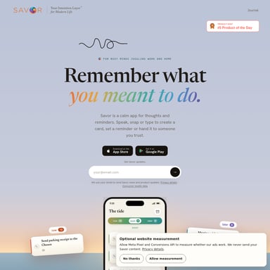 SavorApp_AI - Продуктивность AI Tool Screenshot