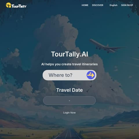 tourtally product interface preview