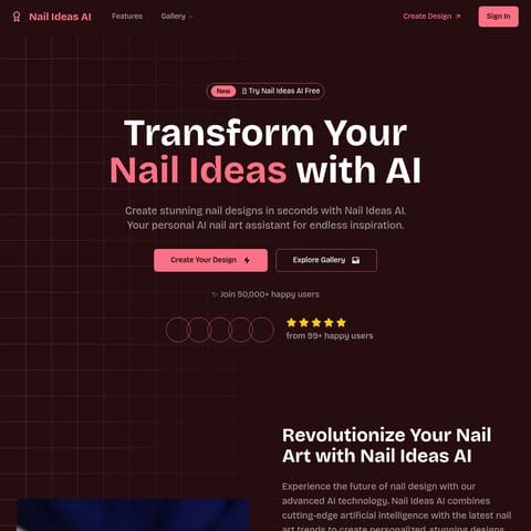 Nail Ideas AI product interface preview