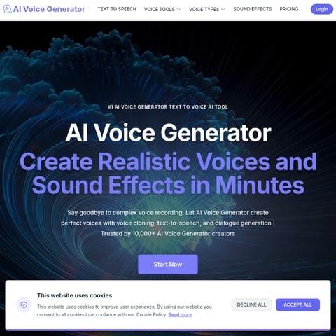 AI Voice Generator product interface preview