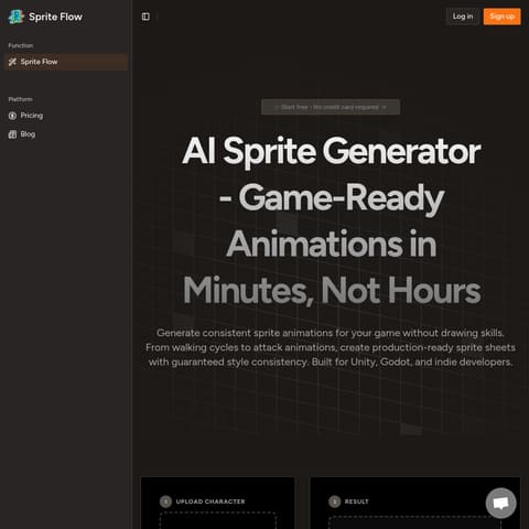 Sprite Flow product interface preview