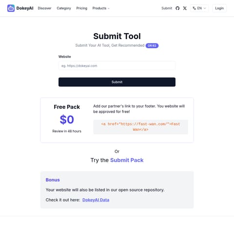 Dokeyai product interface preview