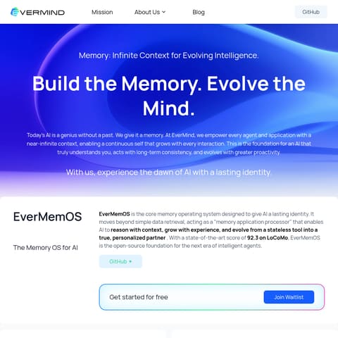 EverMemOS product interface preview