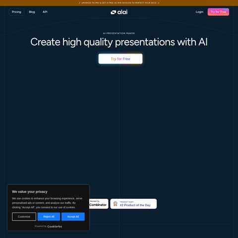 Alai product interface preview