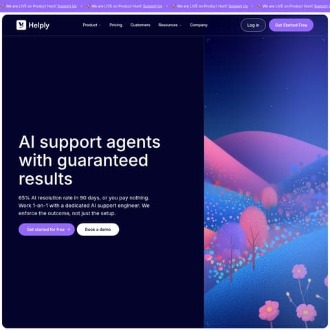 Helply product interface preview