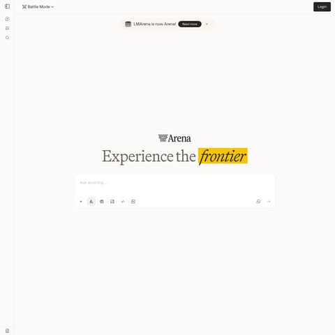 Code Arena product interface preview