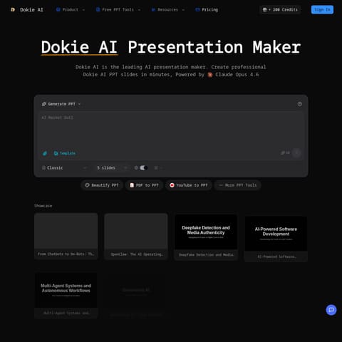 Dokie AI product interface preview