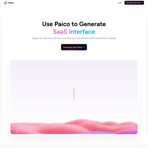Paico product interface preview