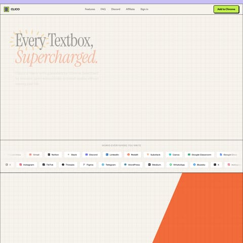 Clico product interface preview