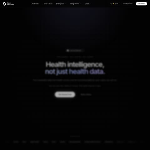 Open Wearables product interface preview