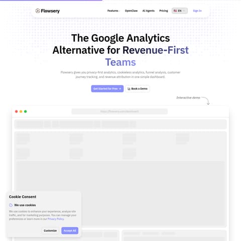 Flowsery product interface preview