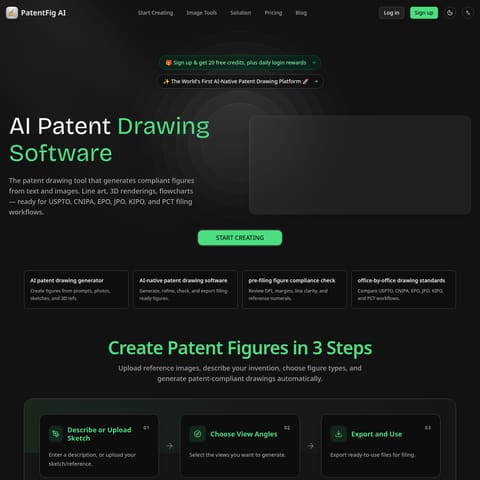 PatentFig AI product interface preview