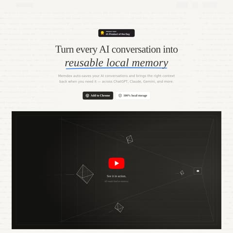 Memdex product interface preview