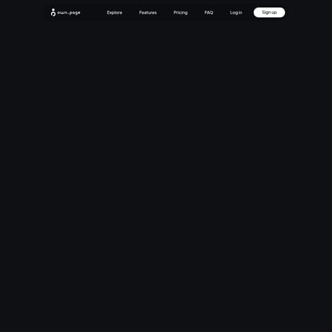 own.page product interface preview