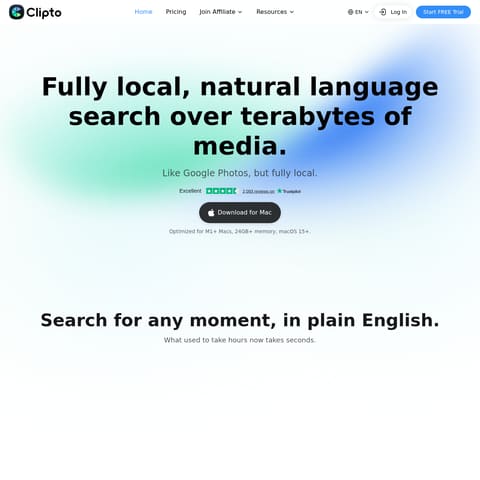 Clipto product interface preview