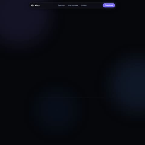 Wave product interface preview