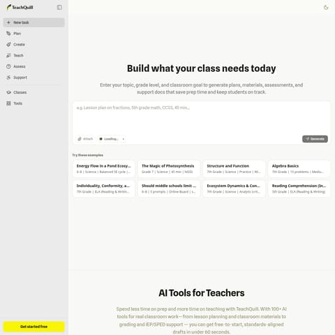 TeachQuill product interface preview