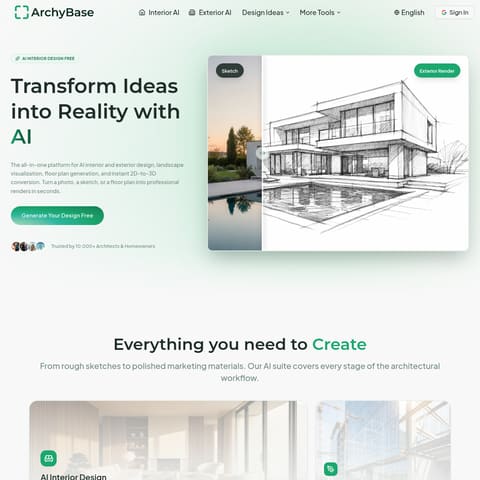 ArchyBase product interface preview
