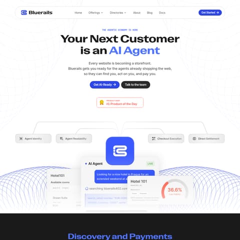 Bluerails Discovery product interface preview