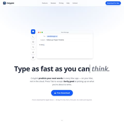 Cotypist product interface preview
