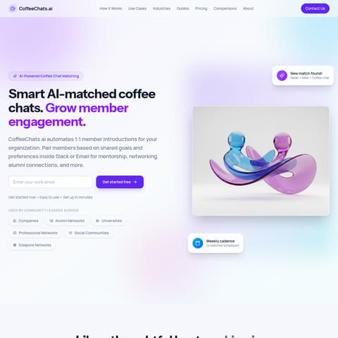 Coffee Chats AI product interface preview