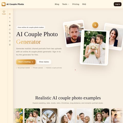 AI Couple product interface preview