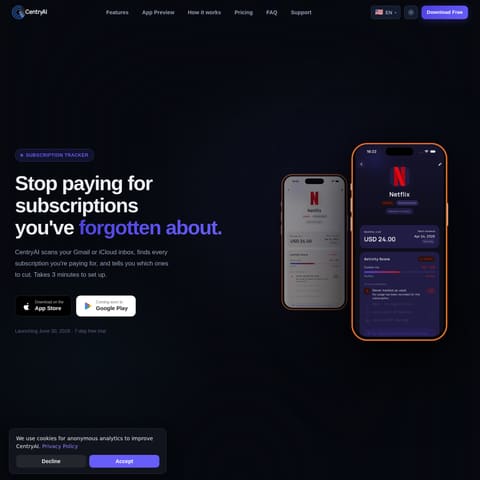 CentryAI product interface preview
