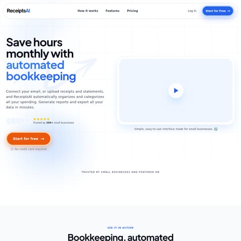 ReceiptsAI product interface preview