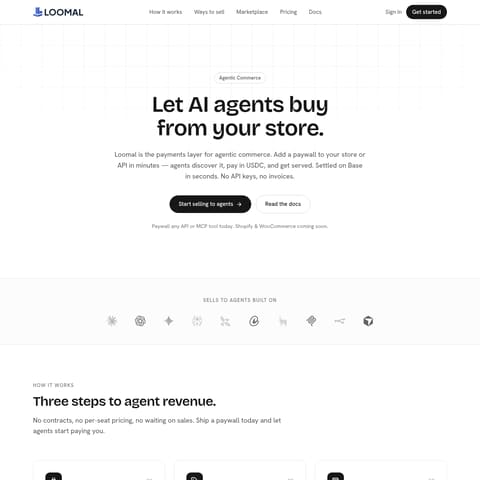 Loomal product interface preview