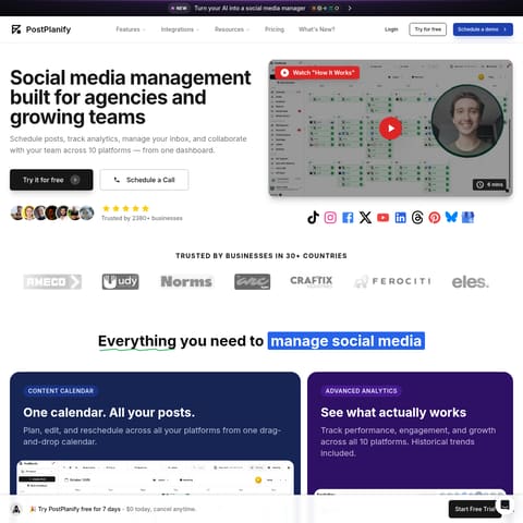 PostPlanify product interface preview